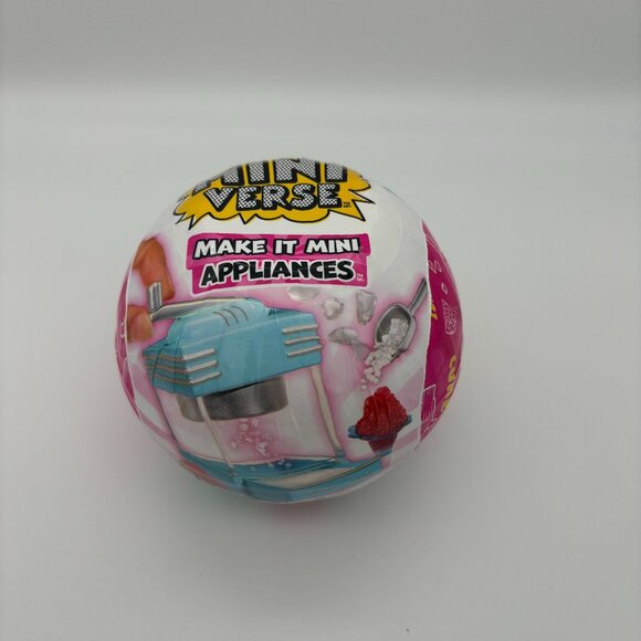 MGA Miniverse Make It Mini Appliances Collectibles Blind Ball, Snow Cone Machine - Picture 1 of 2